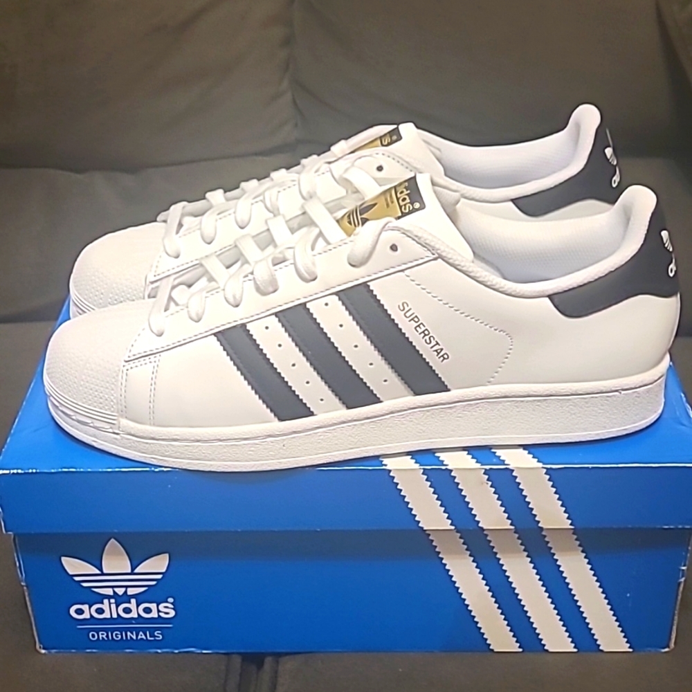 Adidas Superstar 11.5 White w/Black Stripes